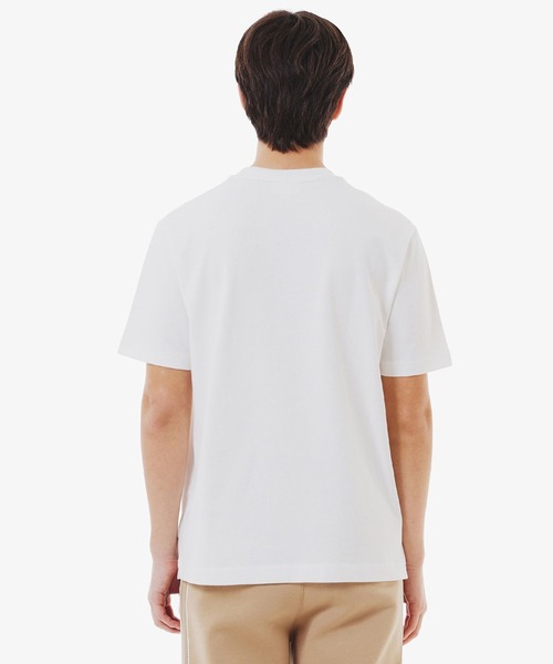 「LACOSTE」 半袖Tシャツ M ホワイト メンズ_画像8