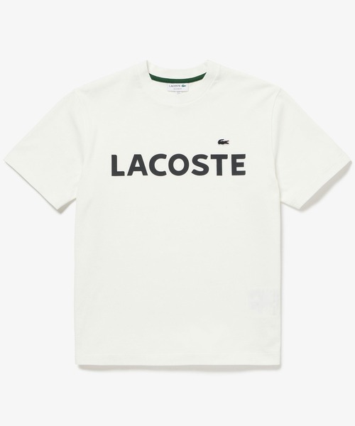 「LACOSTE」 半袖Tシャツ M ホワイト メンズ_画像9
