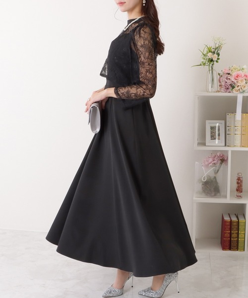 「Lace Ladies」 コンビワンピース S ネイビー レディース_画像7