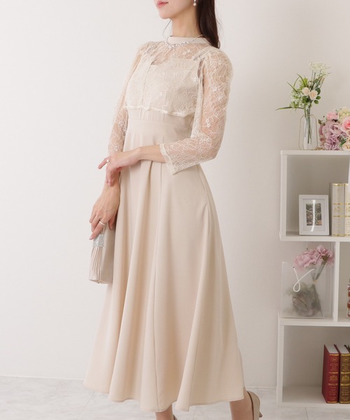「Lace Ladies」 コンビワンピース S ネイビー レディース_画像9