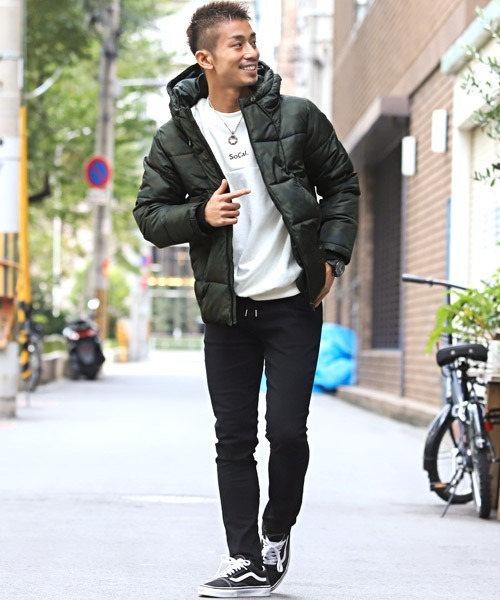 LUXSTYLE ダウンジャケット ダウン シレーボリュームネック中綿
