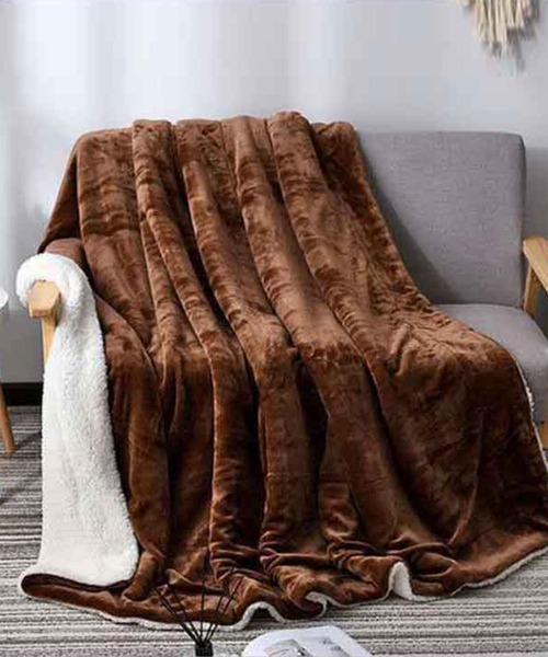 シングルサイズ ブランケット　150✕200 コーヒー色 楽天市場】【Luxe Loft】リュクスロフト ブランケット シングルサイズ