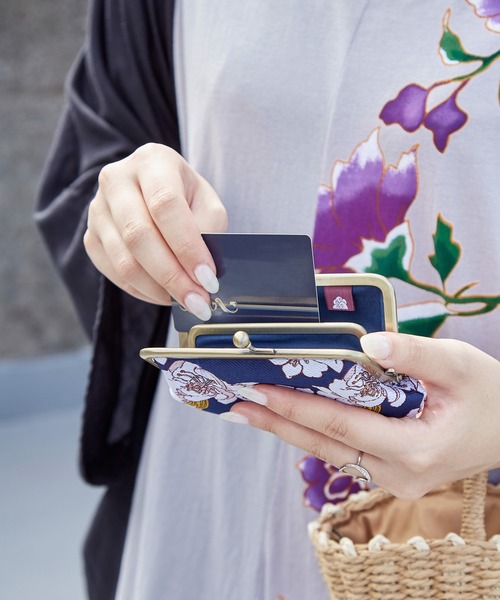 カヤ カードケース 「カヤ」-SHIKI-四季 春風がま口カードケース