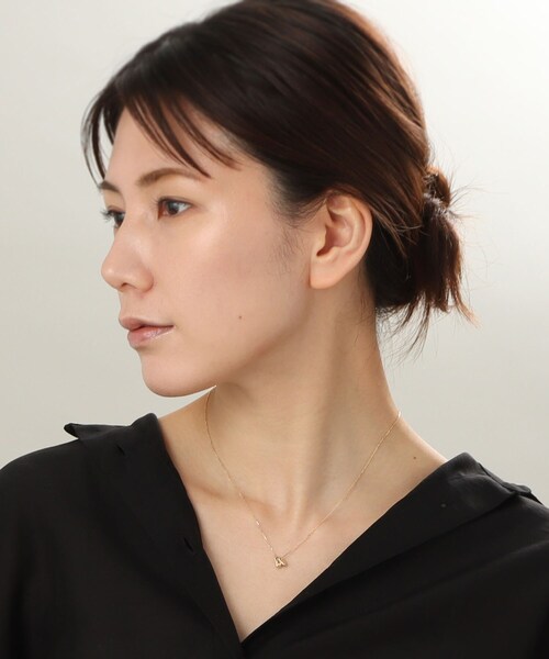 ネックレス K10ダブルホロウ ネックレス レディースの画像