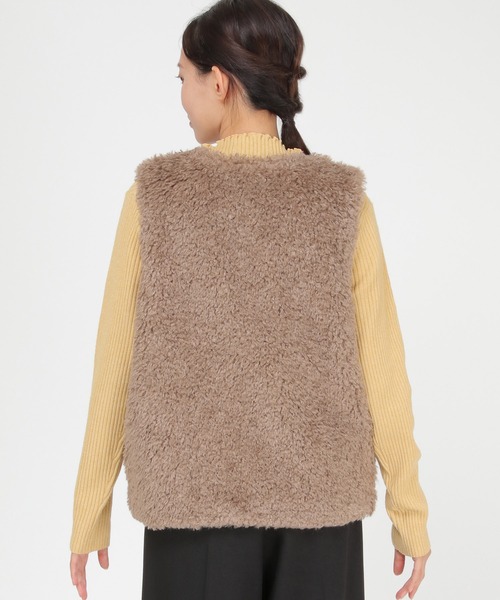 LBC（エルビーシー） ベスト ジレ ボアベスト レディース : ZOZOTOWN