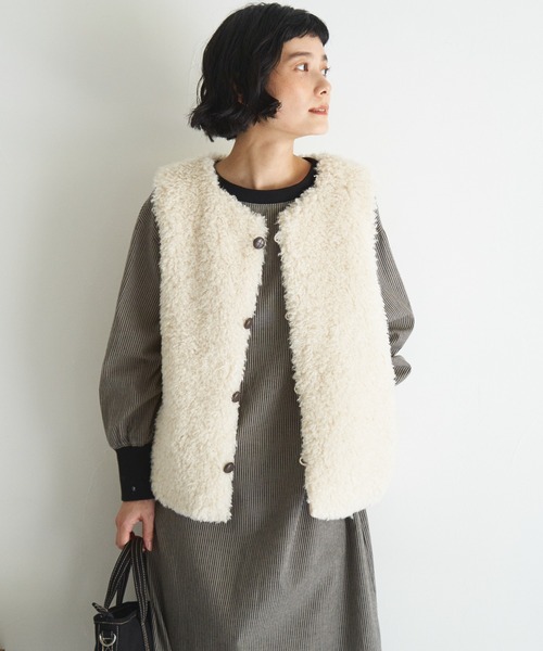 LBC ベスト ジレ ボアベスト レディース : ZOZOTOWN Yahoo!店