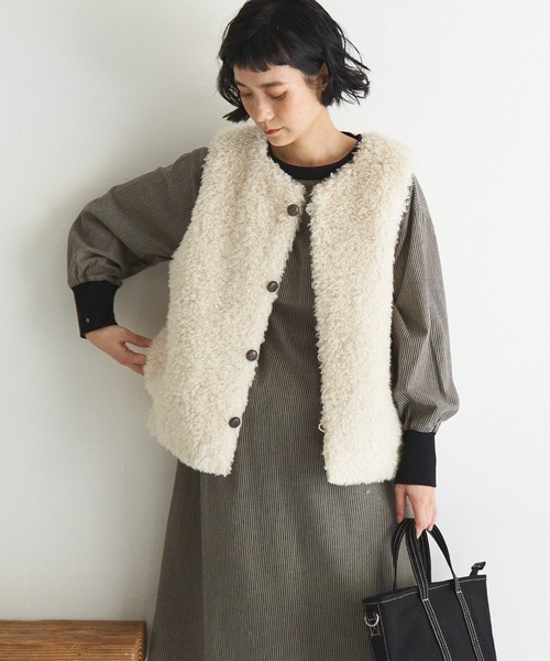 LBC ベスト ジレ ボアベスト レディース : ZOZOTOWN Yahoo!店