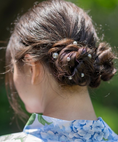 Ru.アクセサリーちゃっぴーさま ヘアアクセサリー :: (ピンク)シュシュ2P - ピアス・イヤリング
