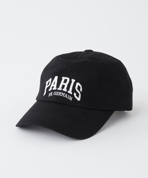 BONLECILL 帽子 キャップ PARISロゴ刺繍キャップ レディース 