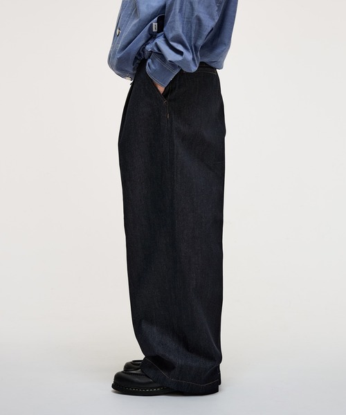 WETTEMPT ワイドパンツ ジーンズ 1 TUCK DENIM TROUSERS / ワンタック