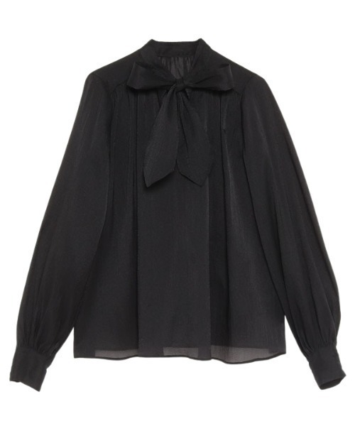 エイミーイストワール eimy istoire ボリュームタイシアーブラウス （BLACK） eimy istoire ブラウス シャツ ボリュームタイシアーブラウス