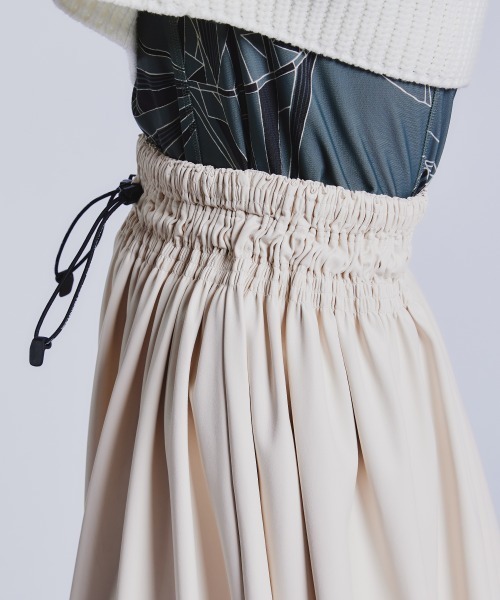 新品タグ付★ダブスタ　ESSENTIAL / フェイクレザーマキシスカート ESSENTIAL（DOUBLE STANDARD CLOTHING） スカート フェイク