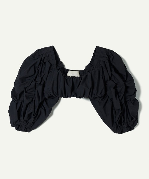 leinwande（ラインヴァンド） tシャツ 半袖 Flower Bubble Sleeve Top