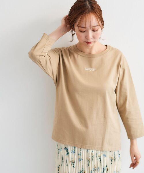 tシャツ BOUQUETロゴ7分袖T レディース