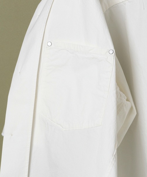 NUMBER (N)INE シャツ CHAIN STITCH LOGO OPEN COLLAR SHIRT
