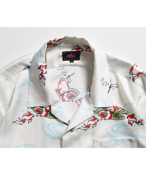 ROTAR シャツ Goldfish Textile Aloha Shirt メンズ レディース