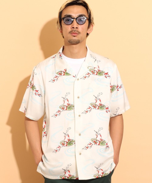 エトロ　アロハシャツ ROTAR シャツ Goldfish Textile Aloha Shirt メンズ レディース