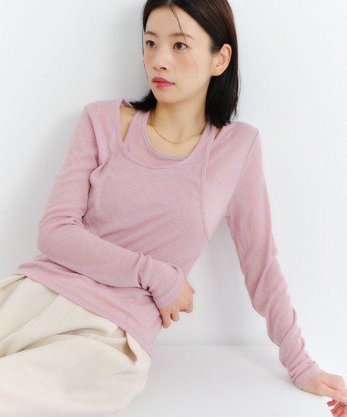 Shelly island（シェリーアイランド） tシャツ レイヤードライク