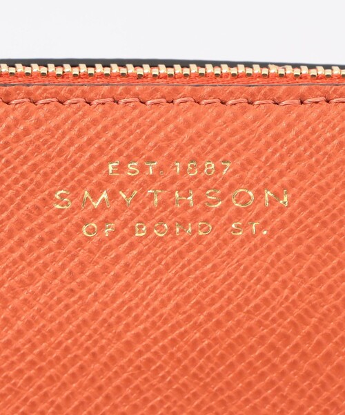 Smythson ポーチ SMYTHSON COSMETIC CASE レザーポーチ レディース