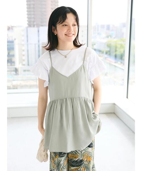 【新品】Maison celon フリンジキャミチュニック　BLACK 新品】Maison celon フリンジキャミチュニック BLACK MAISON