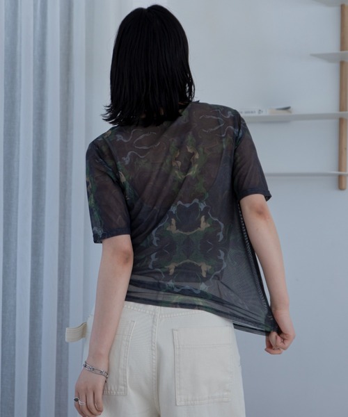 tシャツ アシンメトリーシアーカットソー レディース Maglie le cassetto tシャツ アシンメトリーシアーカットソー