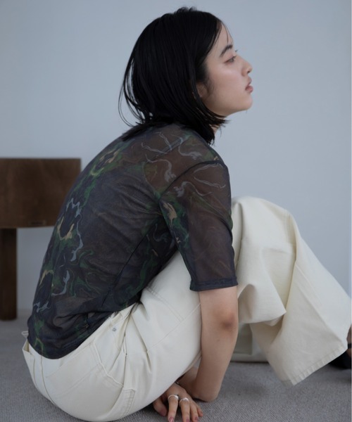 tシャツ アシンメトリーシャーリングシアートップス レディース