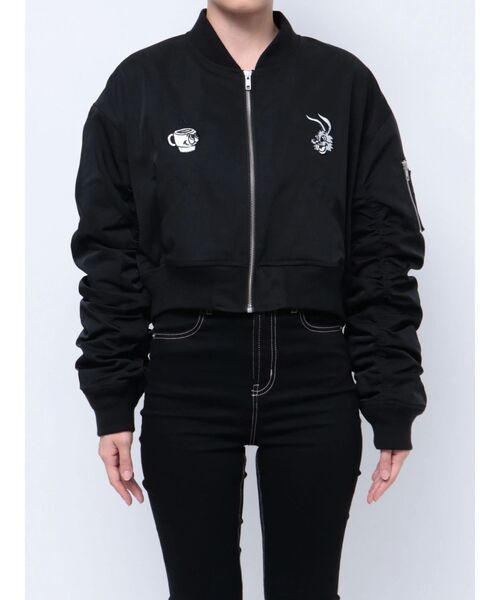 GYDA（ジェイダ） ブルゾン アウター NO COFFEE NO GYDAショートMA1