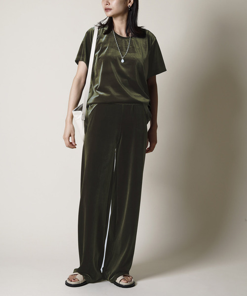tシャツ 「SIMONE WILD/シモーネ ワイルド」VELVET T-SHIRTS：Tシャツ レディース tシャツ 「SIMONE WILD/シモーネ ワイルド」VELVET T-SHIRTS：T