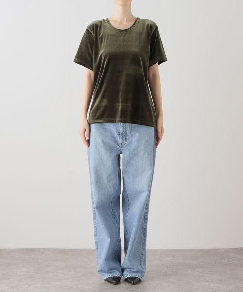 tシャツ 「SIMONE WILD/シモーネ ワイルド」VELVET T-SHIRTS：Tシャツ レディース tシャツ 「SIMONE WILD/シモーネ ワイルド」VELVET T-SHIRTS：T