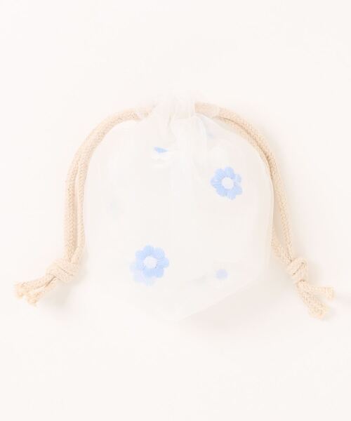 Pochi Pouch（ポチポーチ） ポーチ Pochi Pouch/花柄 刺繍 メッシュ