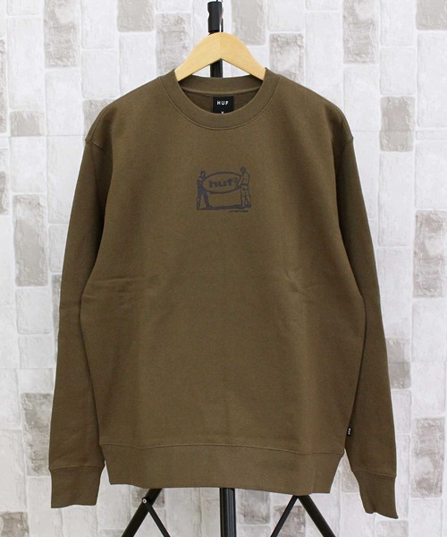 HUF ハフ リロケーションクルーネックスウェット トレーナー HUF トレーナー スウェット リロケーションクルーネック