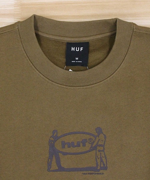 HUF トレーナー スウェット リロケーションクルーネック
