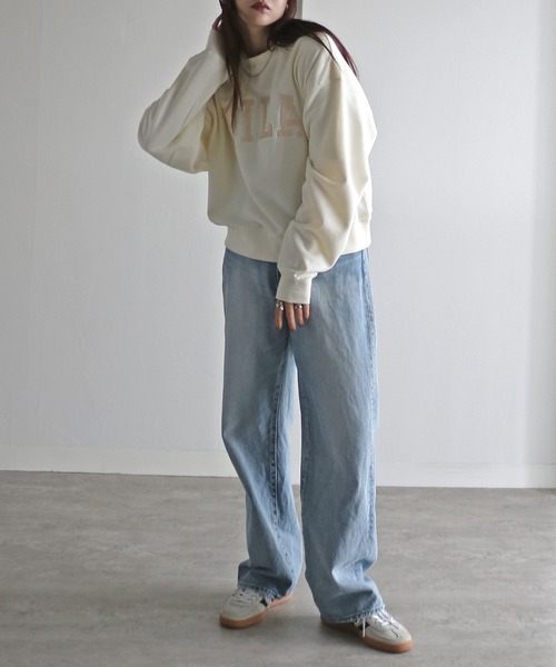 FILA トレーナー スウェット ファーロゴクロップドスウェット