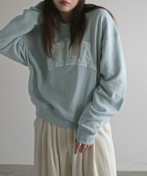 FILA トレーナー スウェット ファーロゴクロップドスウェット