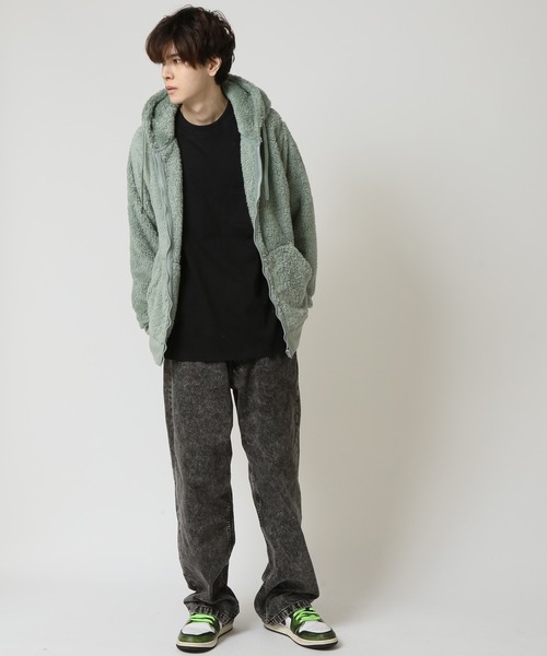 【boohoo】オーバーサイズニットパーカー ※送関込 オーバーサイズニットパーカー、ショートパンツセット