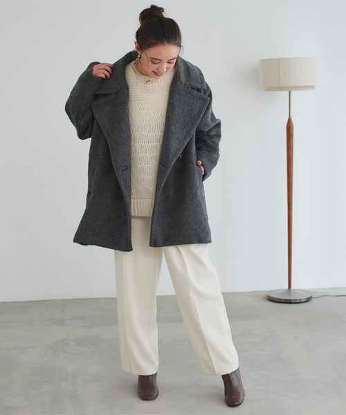 titivate（ティティベイト） コート チェスターコート ミドルダブル