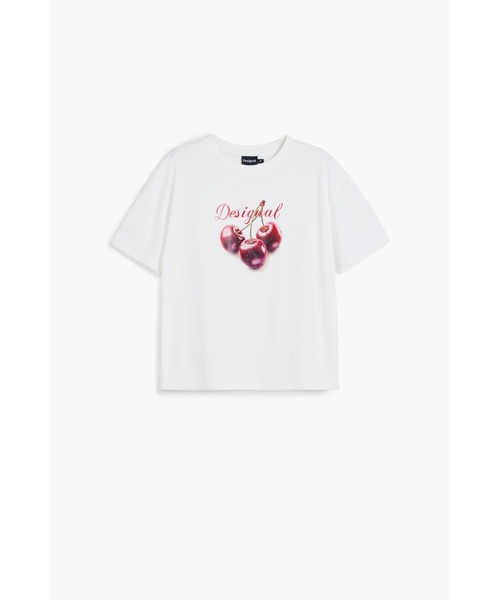 Desigual（デシグアル） tシャツ 半袖 チェリーグラフィックオTシャツ