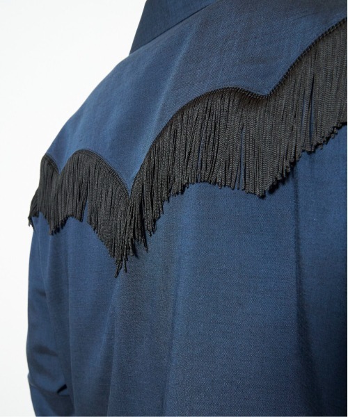 TOGA VIRILIS シャツ Slab tropical fringe shirt メンズ