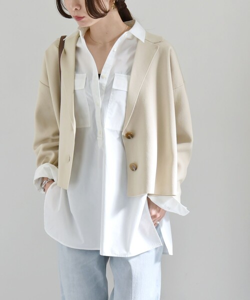 quaranciel ジャケット テーラードジャケット quaranciel:「手洗い可能