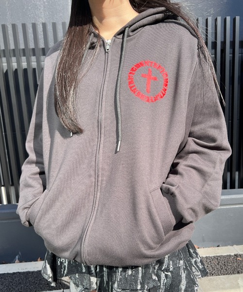 パーカー サークルクロスZIPパーカー レディース メンズ : ZOZOTOWN