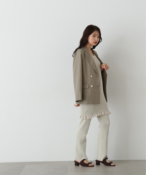【美品】 NATURAL BEAUTY BASICベージュ セットアップ L&M 美品】 NATURAL BEAUTY BASICベージュ セットアップ L&M