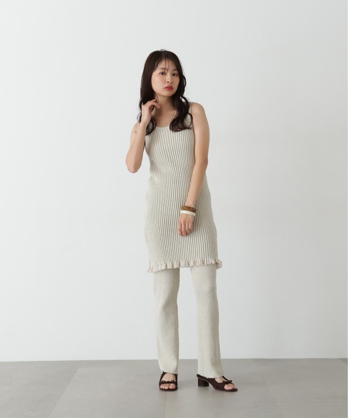 最終価格　新品N.Natural Beauty Basic セットアップ N.Natural Beauty Basic セットアップ 柄編みニットセットアップ