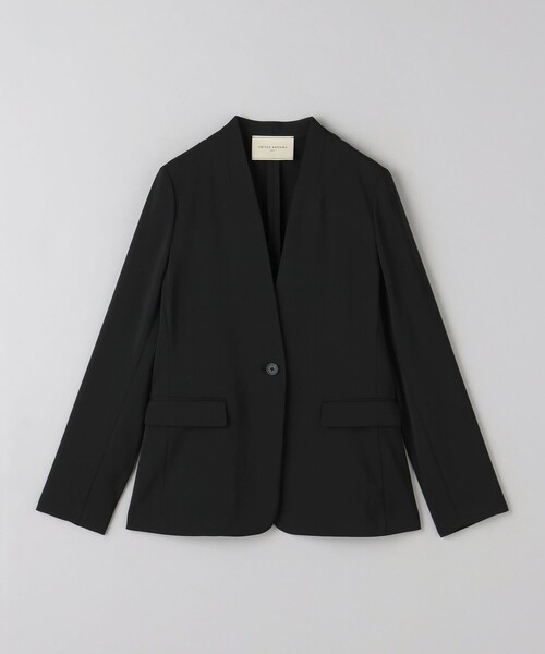 美品　UNITED ARROWS FEEL CLEAN Vノーカラー ジャケット UNITED ARROWS ジャケット ノーカラージャケット FEEL CLEAN V