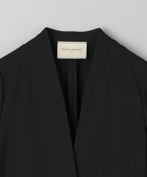 美品　UNITED ARROWS FEEL CLEAN Vノーカラー ジャケット UNITED ARROWS ジャケット ノーカラージャケット FEEL CLEAN V