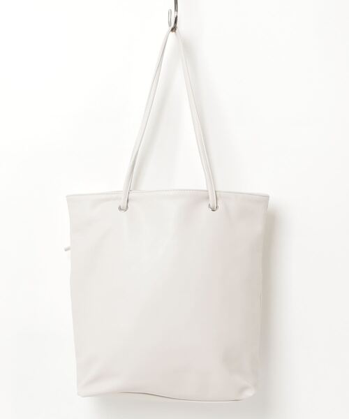 美品✨ポルペッタパーシップス A4可 レザー トートバッグ ホワイト Per sist ence（パーシエンス） トートバッグ 「25SS/リニューアルして