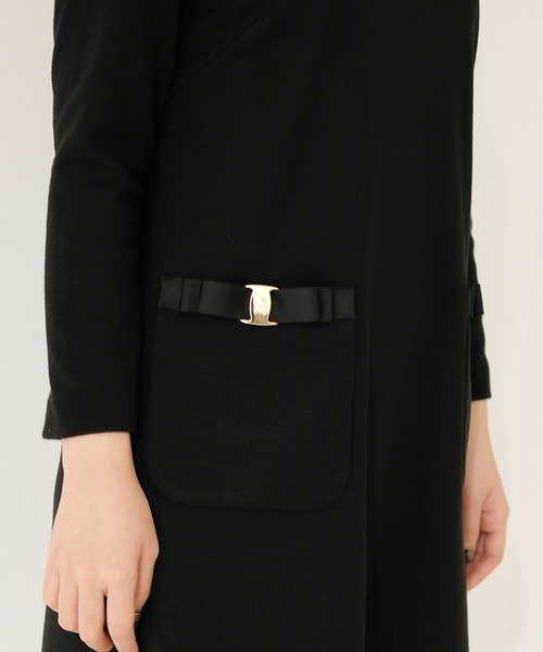 「UNIVERVAL MUSE」 長袖ワンピース - ブラウン レディース_画像5