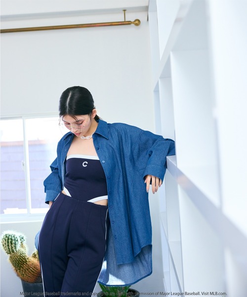 オールインワン 「MLB」カットアウトベアオールインワン レディース