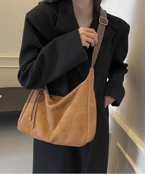 gossip!ロサンゼルス ショルダーバッグ バッグ Y2K 大容量エコスエード