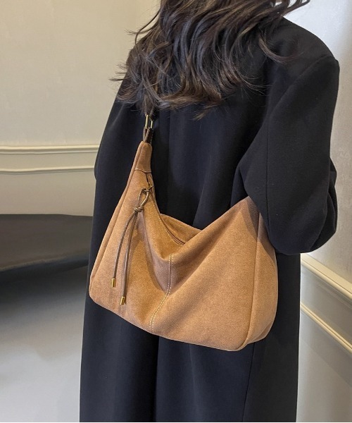 gossip!ロサンゼルス ショルダーバッグ バッグ Y2K 大容量エコスエード