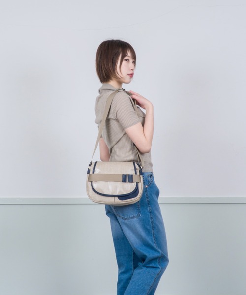 ✦jack gomme（ジャックゴム） 超軽量ショルダーバック・ネイビー 美品 Jack Gomme ジャックゴム ショルダーバック ポーチ付